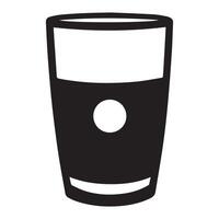 a black and white illustration of a glass of beer vector
