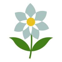 Modern Floral Illustration with Decorative Heading vector
