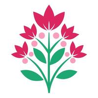Elegant Floral Elements Design for Headings Ending with Ornamental Touch vector