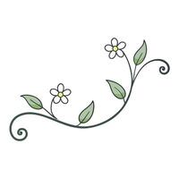 Beautiful Decorative Floral Elements Creative Design and Banner Use vector