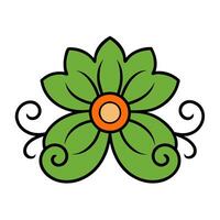 Decorative Floral Design for Heading Ending in Elegant Style vector