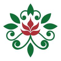 Decorative Floral Elements Design Heading Endings in Elegant Style vector