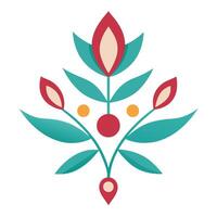 Decorative Floral Elements Design for Headings and Endings Elegant Style vector