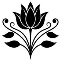 Elegant Floral Elements Design for Headings and Endings iDecorative Style vector