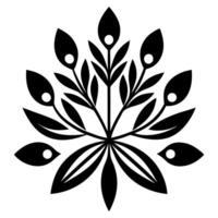 Decorative Floral Elements Design for Heading Ending in Elegant Style vector