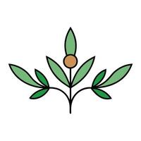 Elegant Floral Elements Design for Headings and Endings in a Decorative Style vector