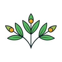 Decorative Floral Elements Design for Endings in Elegant Style vector