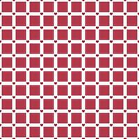 Geometric seamless pattern of squares and hearts in red and white vector