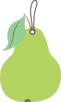 Illustration of a pear-shaped tag vector