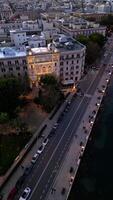 Bari is a quiet city. A flight over the city in the evening shows its quiet areas, where life flows calmly and measuredly. The streets of the Old Town create a unique atmosphere of real, quiet Italy. video