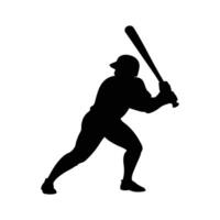 Baseball player in various actions vector