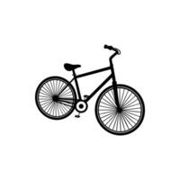 Bicycle silhouette - illustration - isolated on white background vector