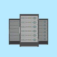Network Servers Icon Illustration Data Concept vector