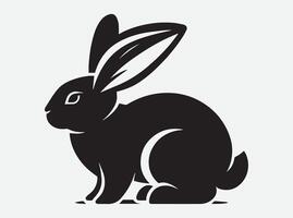 Adorable Rabbit Silhouette Bundle for DIY Crafts and Prints vector