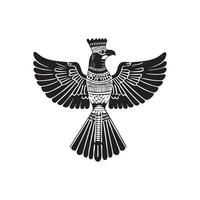 An eagle with a crown on its head vector
