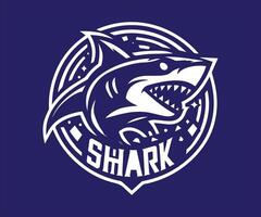 shark logo design, illustration of sport team vector