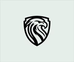an eagle logo with a shield on it vector