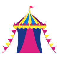 a circus tent with a colorful tent png