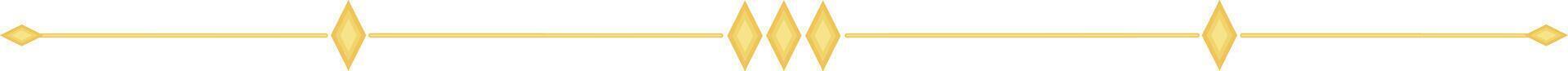 Gold Line. Simple Style Hand Drawn Text Divider. vector