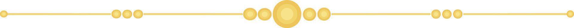 Gold Line. Simple Style Text Divider. vector