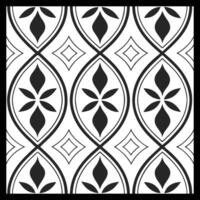 a black and white pattern with a square design. vector