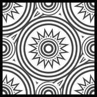 a black and white geometric pattern with circles vector