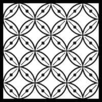 a black and white geometric pattern on a white background. Luxury Ornamental Floral Pattern vector