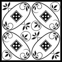 a black and white square pattern with a square in the center vector