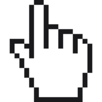 Cursor icon. Pointer cursor. Finger pointer. Clicking mouse cursor png
