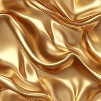 Smooth golden seamless pattern glistens under soft light creating an elegant background perfect for luxurious designs photo