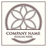 a logo for a company that is made up of a flower on a white background vector