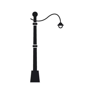 Garden lamp icon illustration template