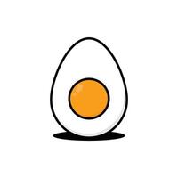 boiled egg icon design template vector