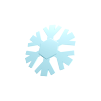 a 3d icon render of snowflake png