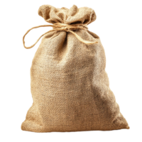 Rustic Burlap Sack Texture Background old bag jute isolated on transparent background png