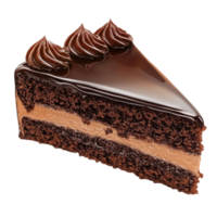 Delicious Chocolate Cake Slice, Isolated on Transparent Background, Perfect for Baking Blogs png
