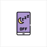 An image of a phone with the word off on it vector