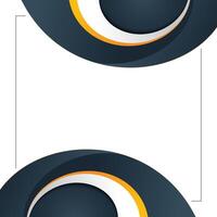 Black and yellow abstract wave design background design vector