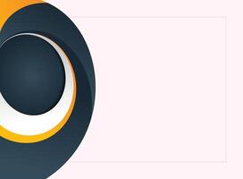 Black and yellow abstract wave design background vector