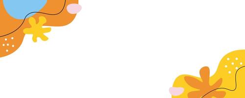 Cute and trendy abstract background. Leaves and floral pattern vector