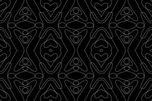 A seamless abstract geometric pattern featuring flowing lines and shapes. Ideal for backgrounds, textiles, or modern artwork. vector
