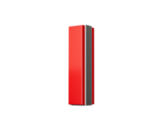 Vibrant Red Small Letter l Gleams With Its Sleek Metallic Design With Sharp Edges 3D Illustration png