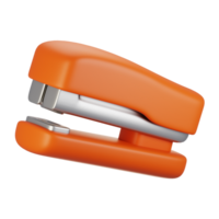 3d rendering stationery icon concept. 3d render stapler icon png