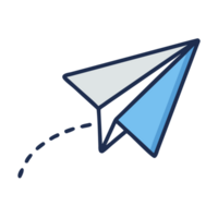 Charming paper airplane in midflight over the gulf captivating aerial view natural environment creative concept png