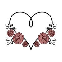 Modern Line Art Heart - Clean and Versatile Graphi vector