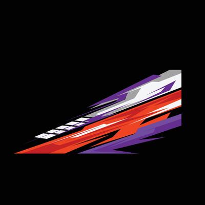 modern sticker designs for racing and personal car backgrounds.