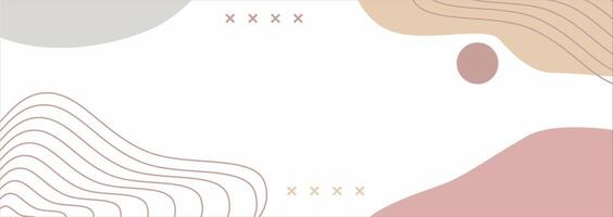 abstract geometric shapes background pastel design vector