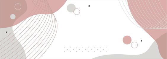 Pastel memphis patterned background vector