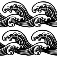 digital Weave Lines Seamless Pattern. vector