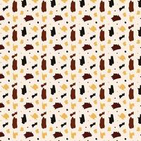 pattern with hand drawn brush strokes. vector